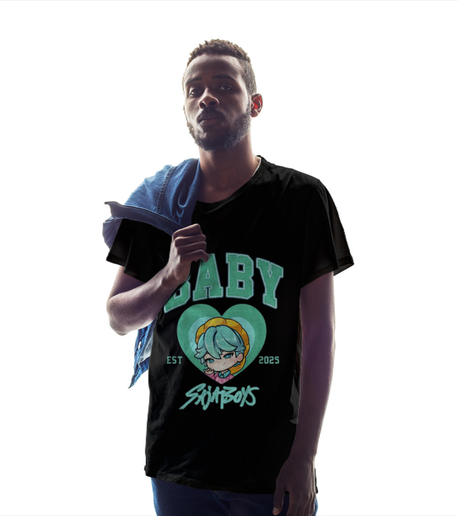 Baby Saja Boys Kpop Demon Hunters Est 2025 Anime Character Heart T-Shirt