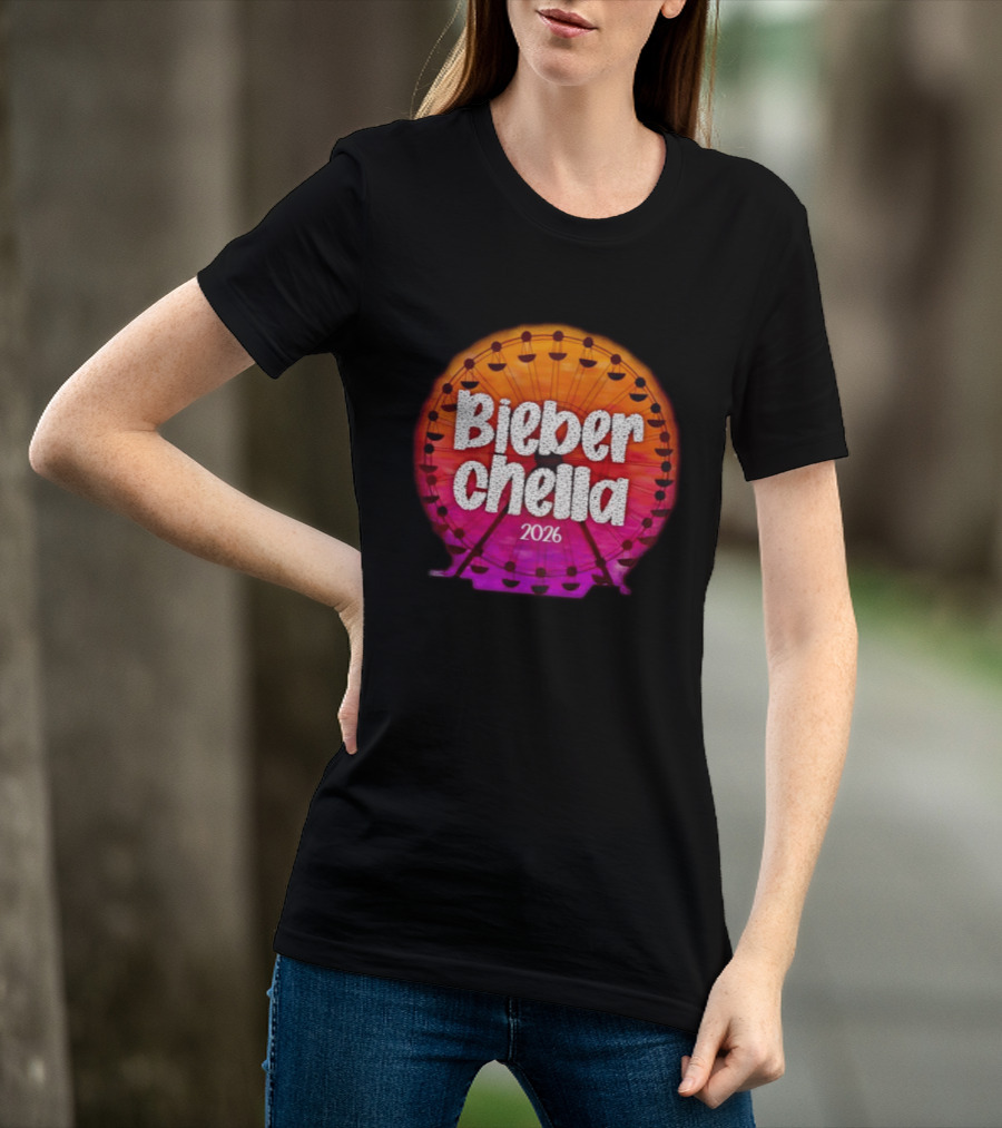 Bieberchella Coachella Ferris Wheel Summer Concert 2026 T-Shirt