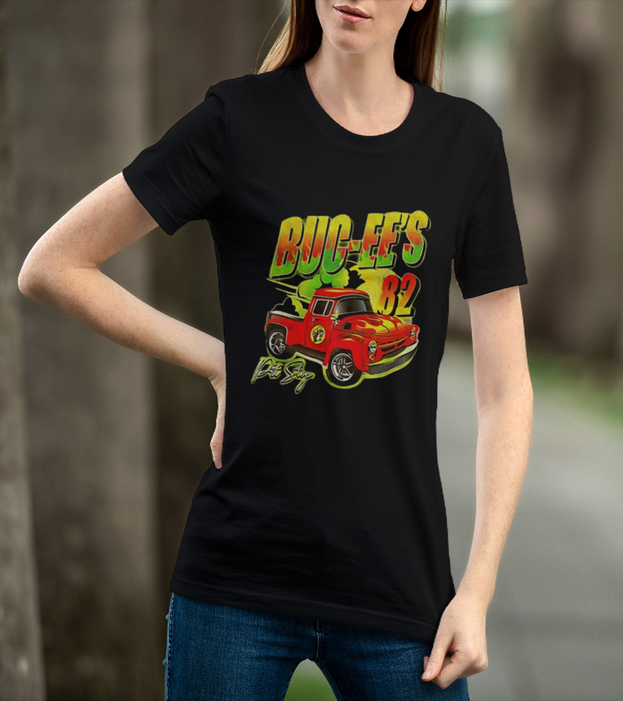 Buc Ee's 82 Pit Stop Vintage Red Truck T-Shirt