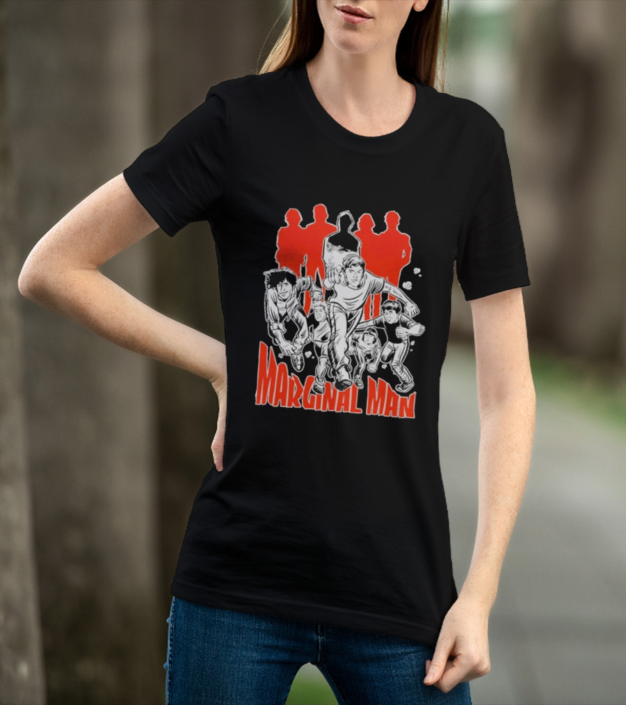 Marginal Man Identity Comic Style Group Of Characters T-Shirt