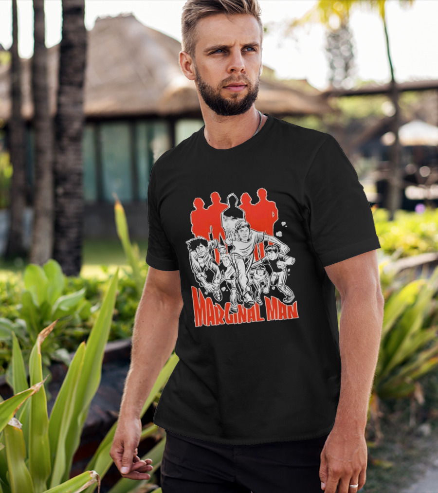 Marginal Man Identity Comic Style Group Of Characters T-Shirt