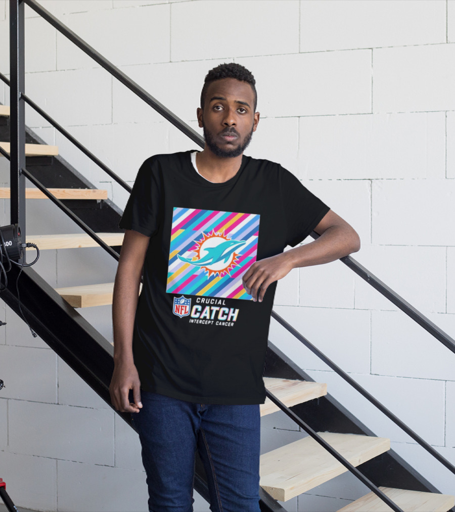 Crucial Catch Intercept Cancer NFL Miami Dolphins 2024 T-Shirt