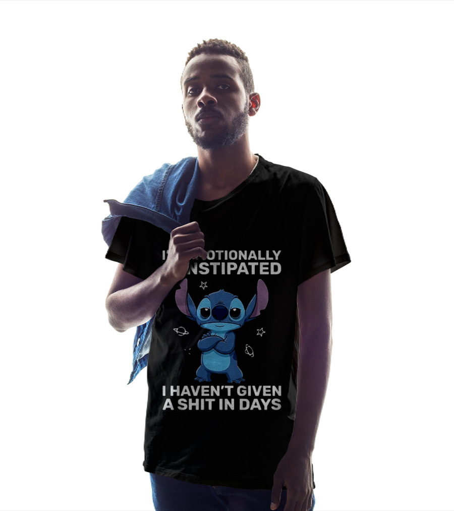 Stitch Grumpy I'm Emotionally Constipated I Haven't Given A Shit In Days T-Shirt