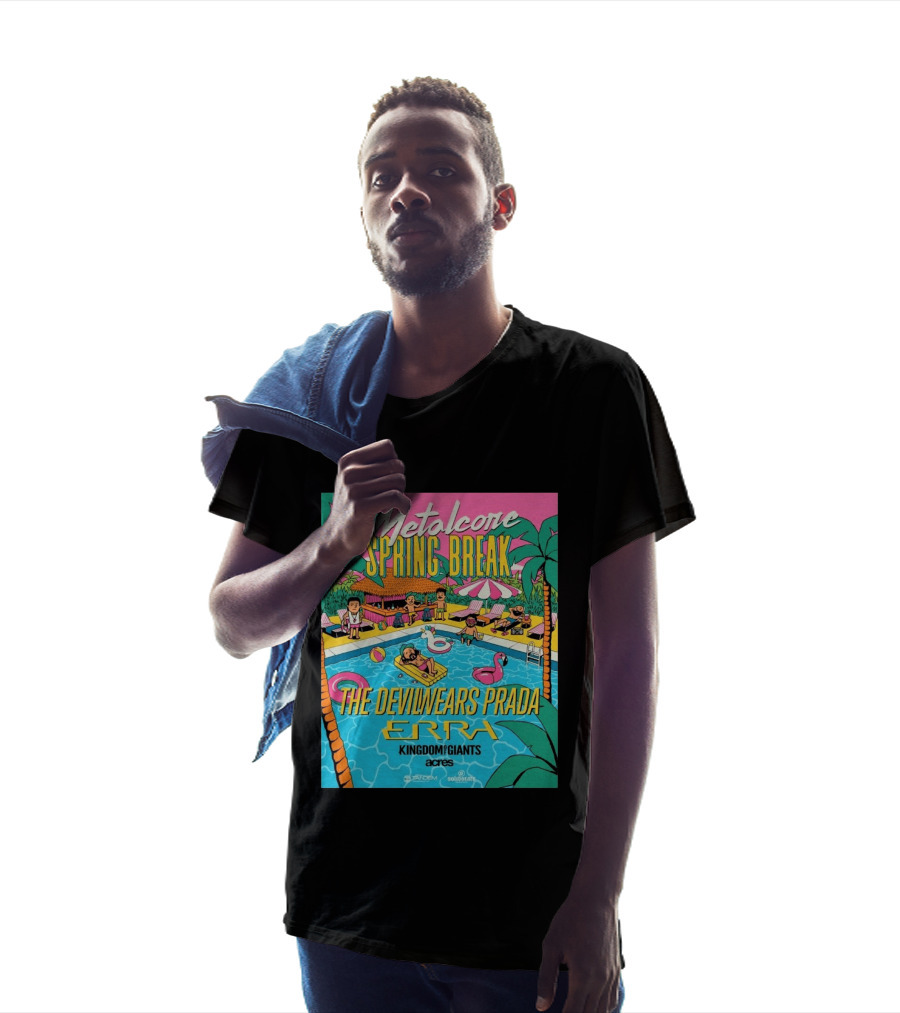 Metalcore Spring Break The Devil Wears Prada ERRA Kingdom Of Giants Acres Tour 2025 T-Shirt