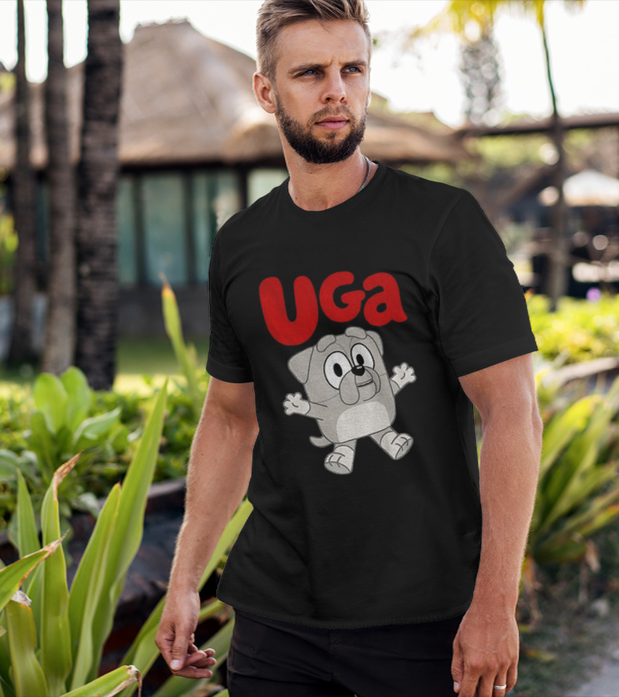 UGA Bulldogs Mascot Cartoon Graphic Game Day T-Shirt
