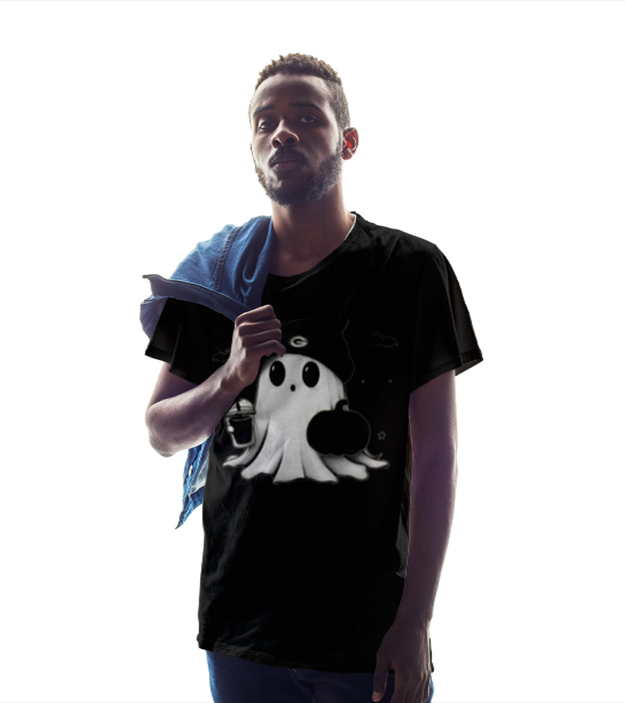 Halloween Green Bay Packers Ghost Pumpkin Football Fan Merchandise T-Shirt