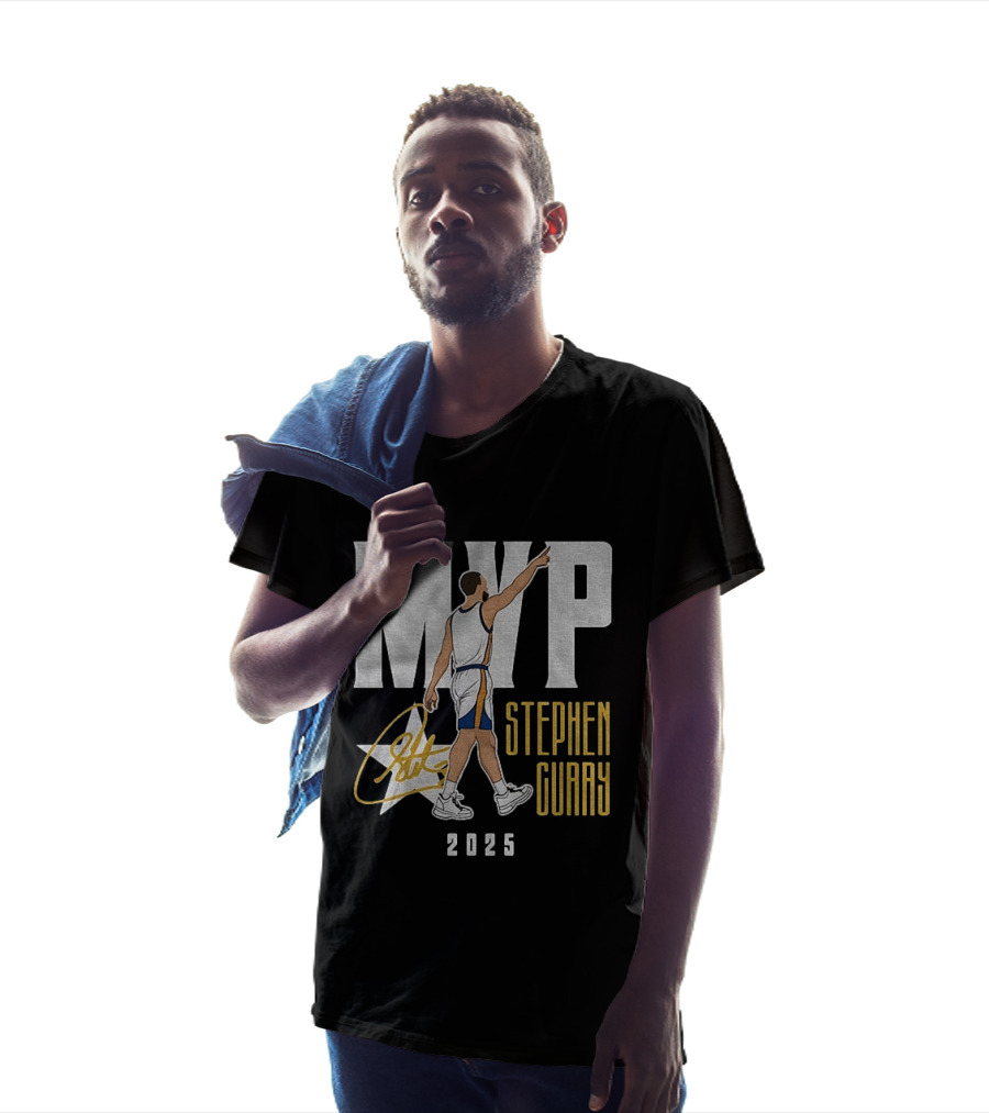 Stephen Curry MVP 2025 Basketball Champion Star Signature T-Shirt