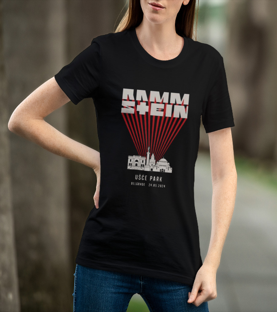 Rammstein Usce Park Belgrade 24 5 2024 Europe Stadium Tour T-Shirt