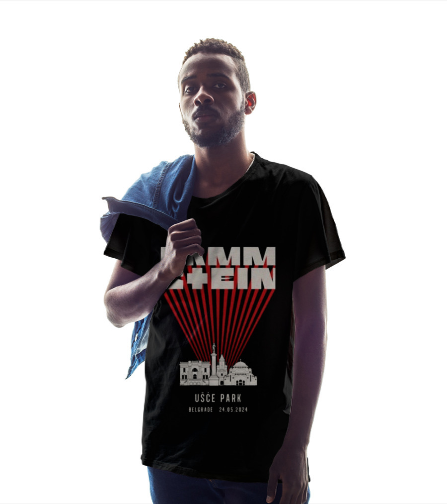 Rammstein Usce Park Belgrade 24 5 2024 Europe Stadium Tour T-Shirt