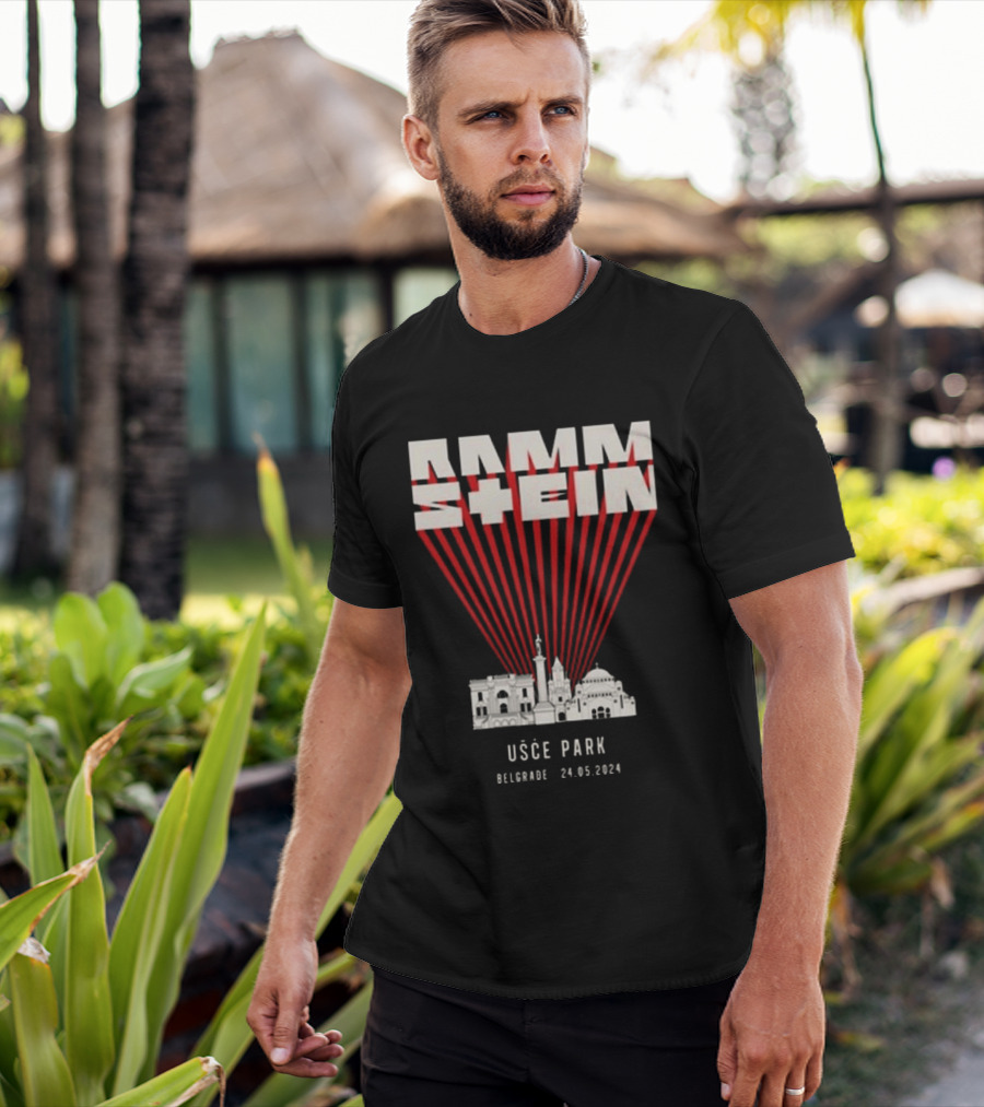 Rammstein Usce Park Belgrade 24 5 2024 Europe Stadium Tour T-Shirt