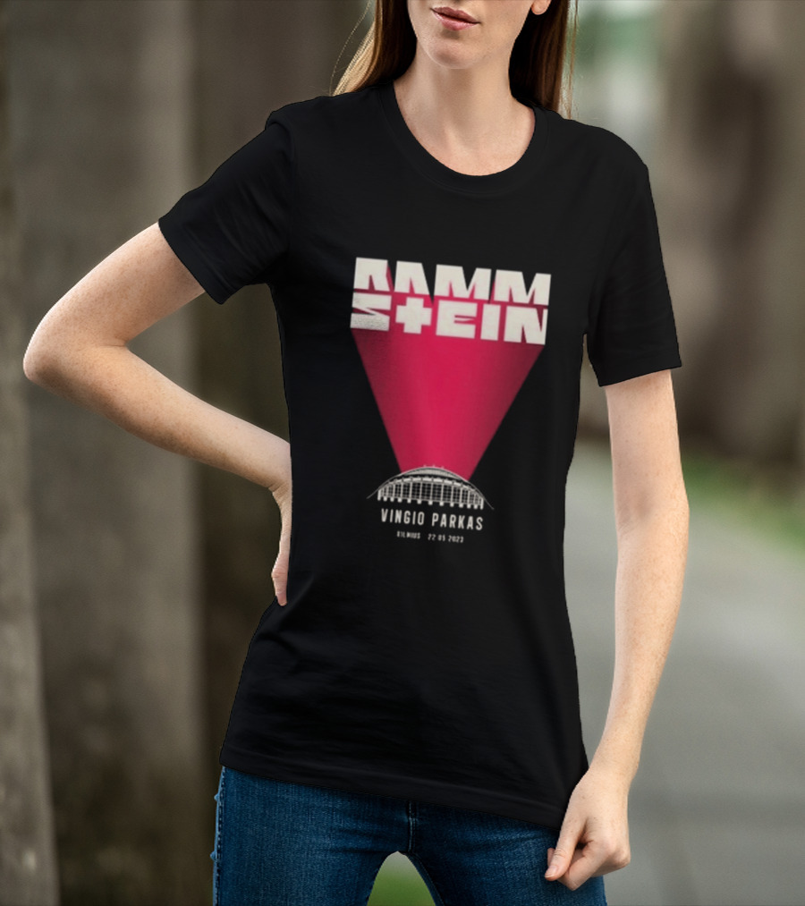 Rammstein Vingio Parkas Vilnius 22 05 2023 Tour Event T-Shirt