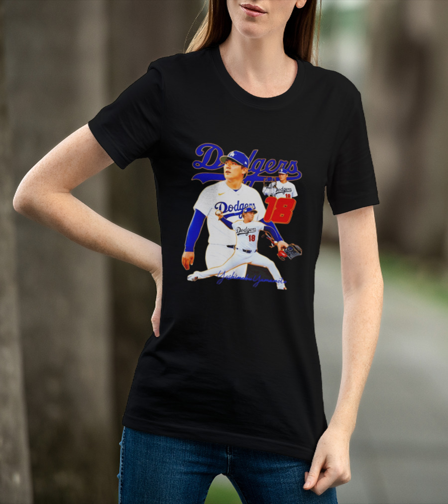 Los Angeles Dodgers Yoshinobu Yamamoto 18 Baseball 2026 T-Shirt
