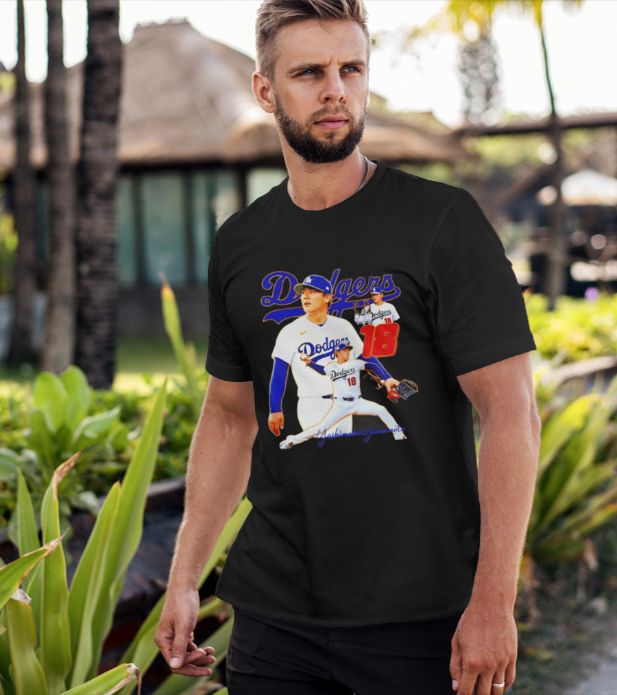 Los Angeles Dodgers Yoshinobu Yamamoto 18 Baseball 2026 T-Shirt