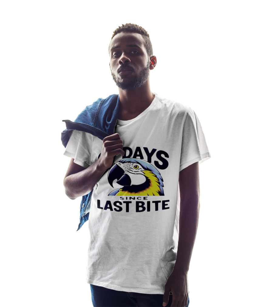 0 Days Since Last Bite Parrot Humor Nonprofit Attire T-Shirt