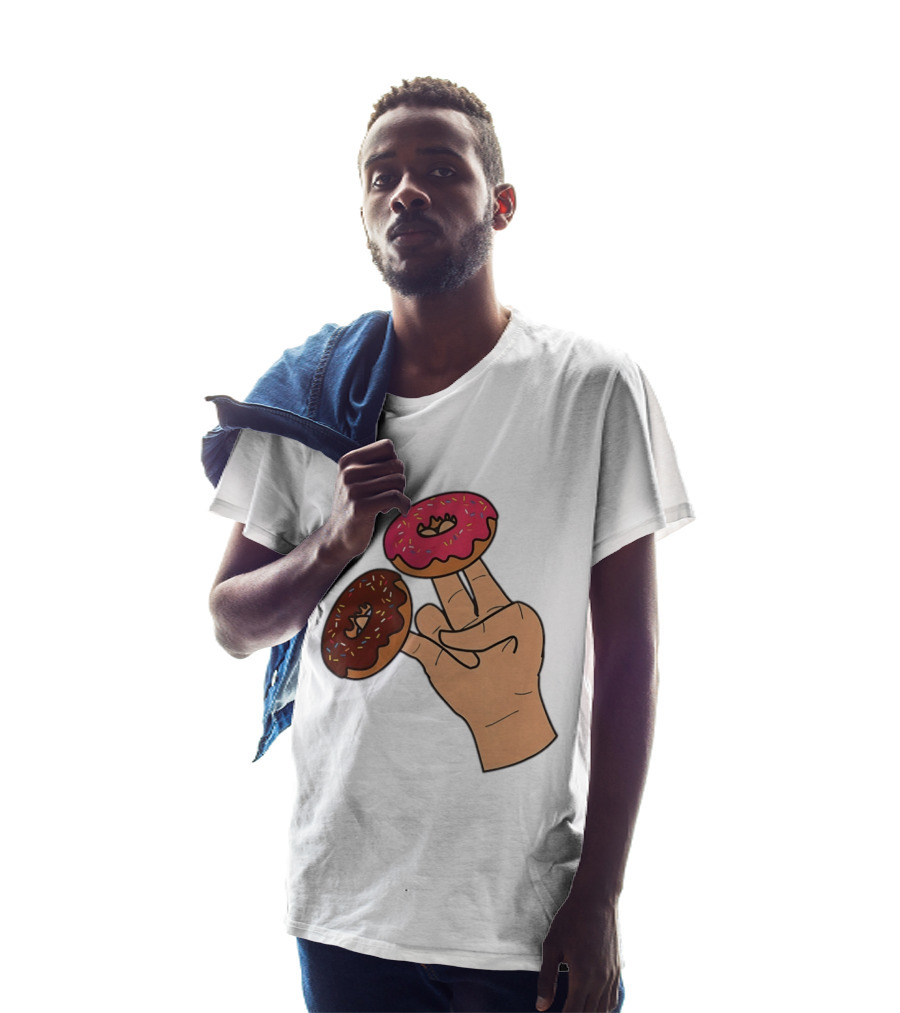 2 In The Pink 1 In The Stink Donut Fingers T-Shirt