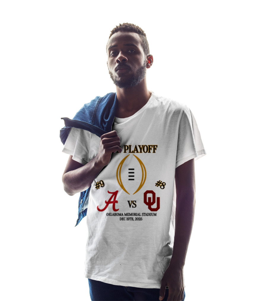 CFB Playoff Alabama Vs Oklahoma December 31 2025 Oklahoma Memorial Stadium T-Shirt