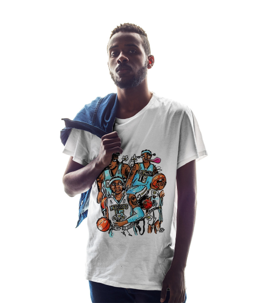 Carmelo Anthony Denver Nuggets NBA Basketball Player Iconic Moments T-Shirt