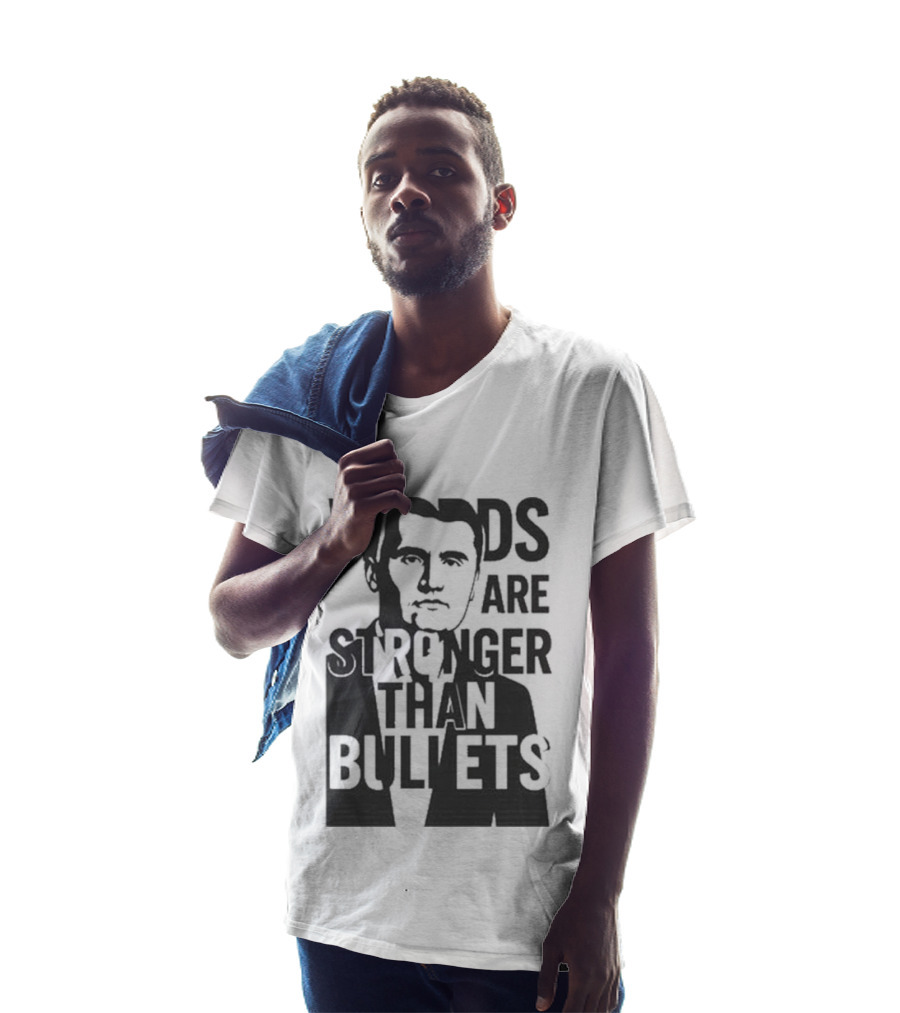 Charlie Kirk Words Are Stronger Than Bullets T-Shirt