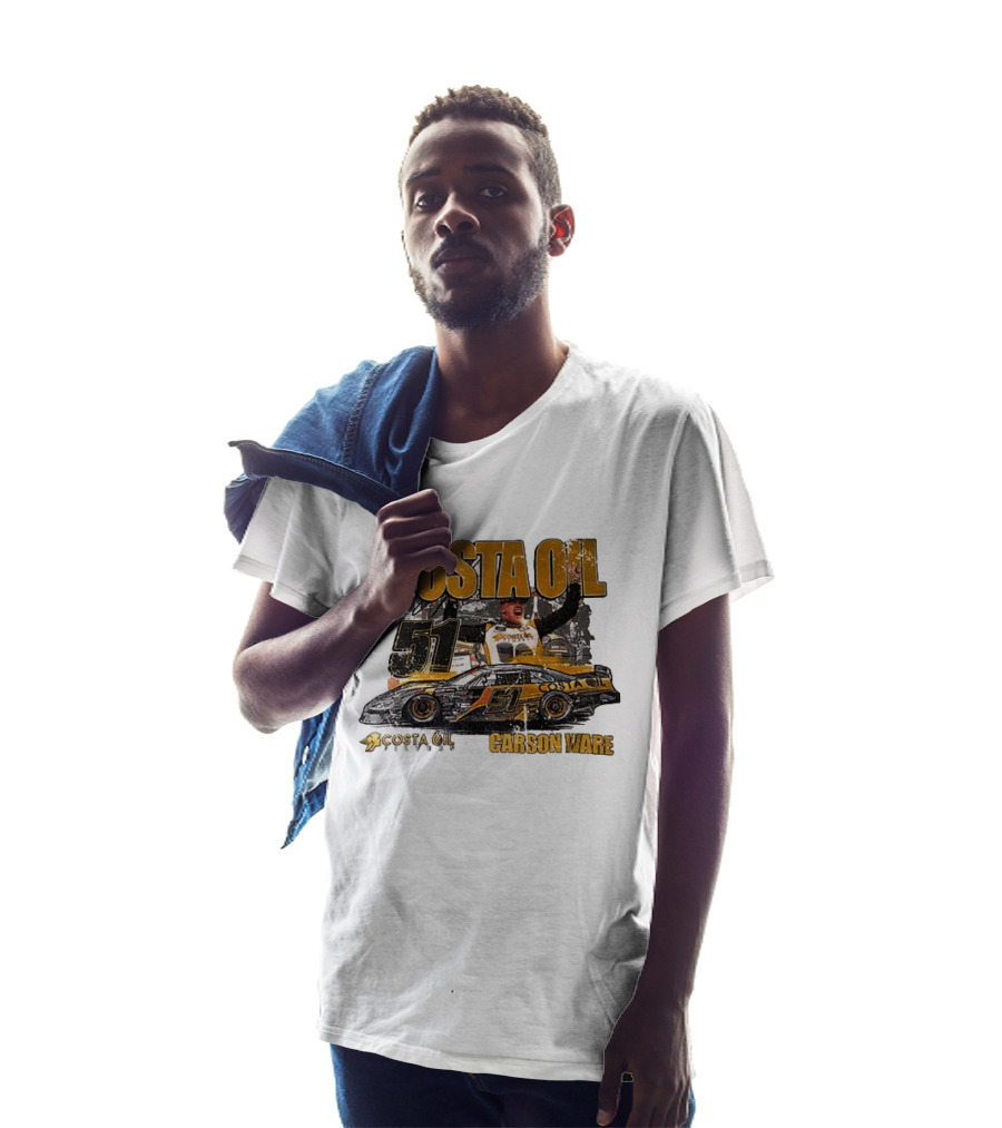 Costa Oil Racing Carson Ware 51 Nascar Victory Celebration T-Shirt