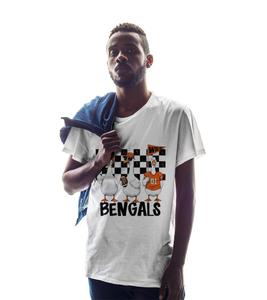 Goose Bengals Who Dey Cincinnati Football Game Day T-Shirt