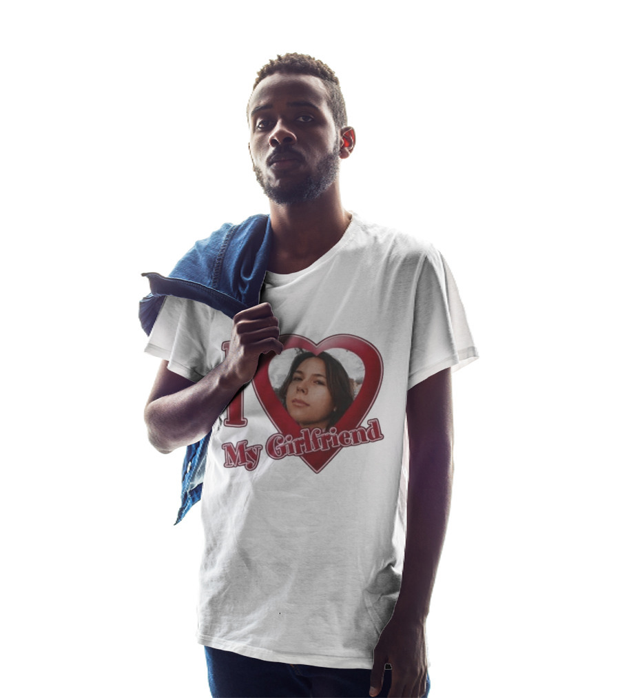 I Heart My Girlfriend Gigi Perez Photo Inside Heart T-Shirt