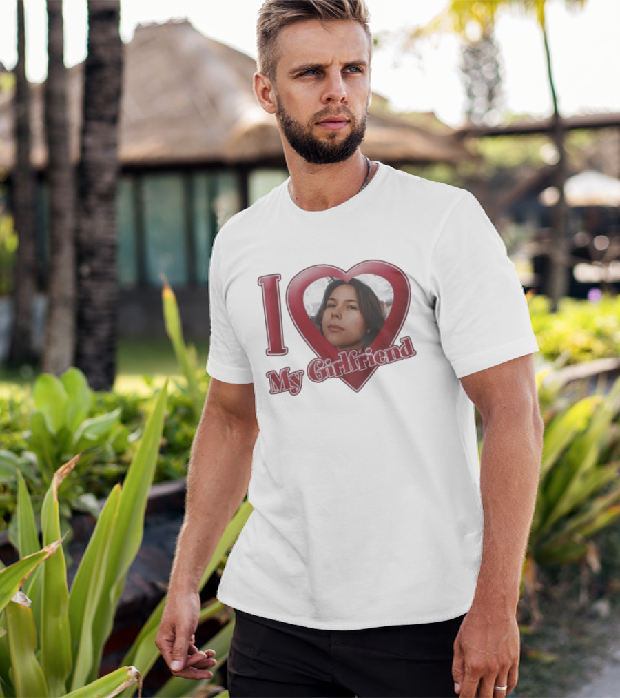I Heart My Girlfriend Gigi Perez Photo Inside Heart T-Shirt