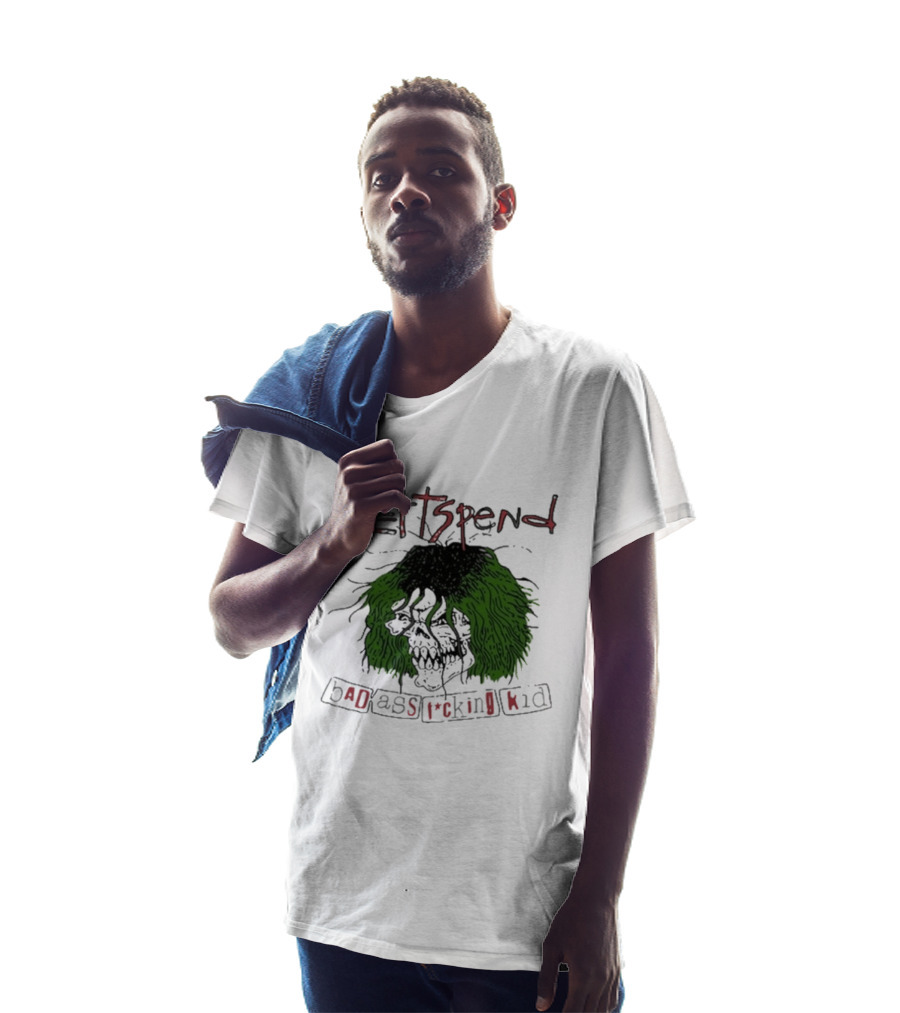 Nettspend Badassfuckingkid Grunge Skull Tour T-Shirt