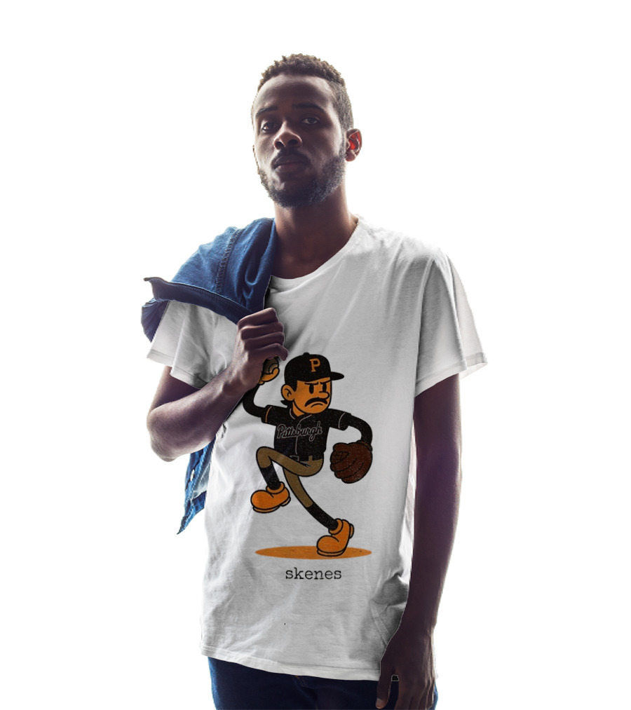 Paul Skenes Pittsburgh P Baseball MLB Cartoon Skenes T-Shirt