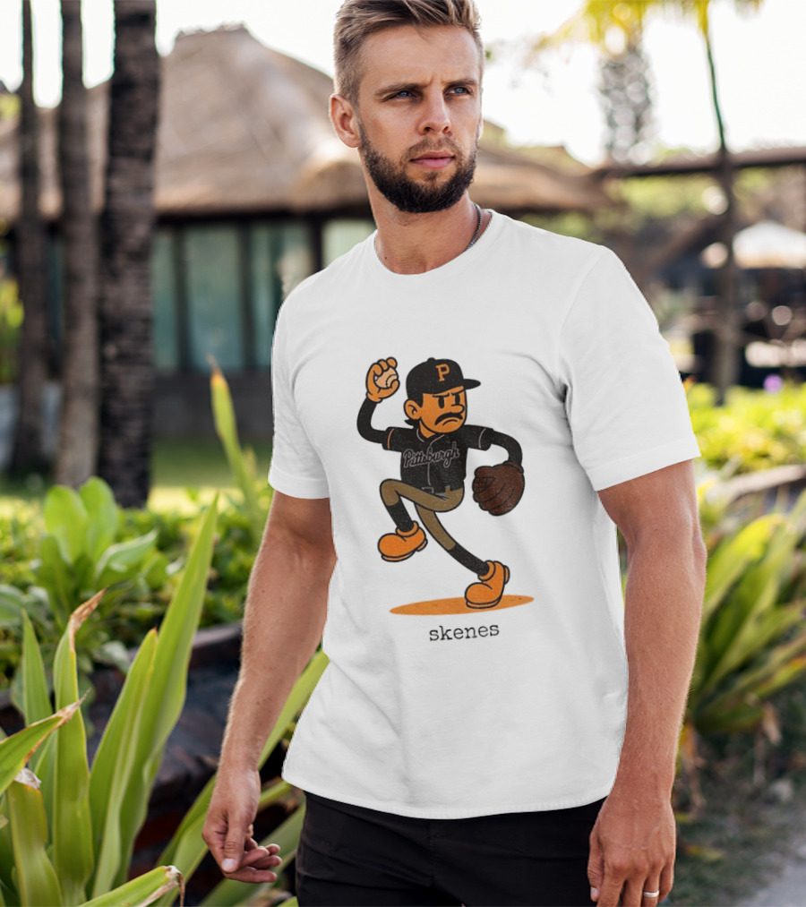 Paul Skenes Pittsburgh P Baseball MLB Cartoon Skenes T-Shirt