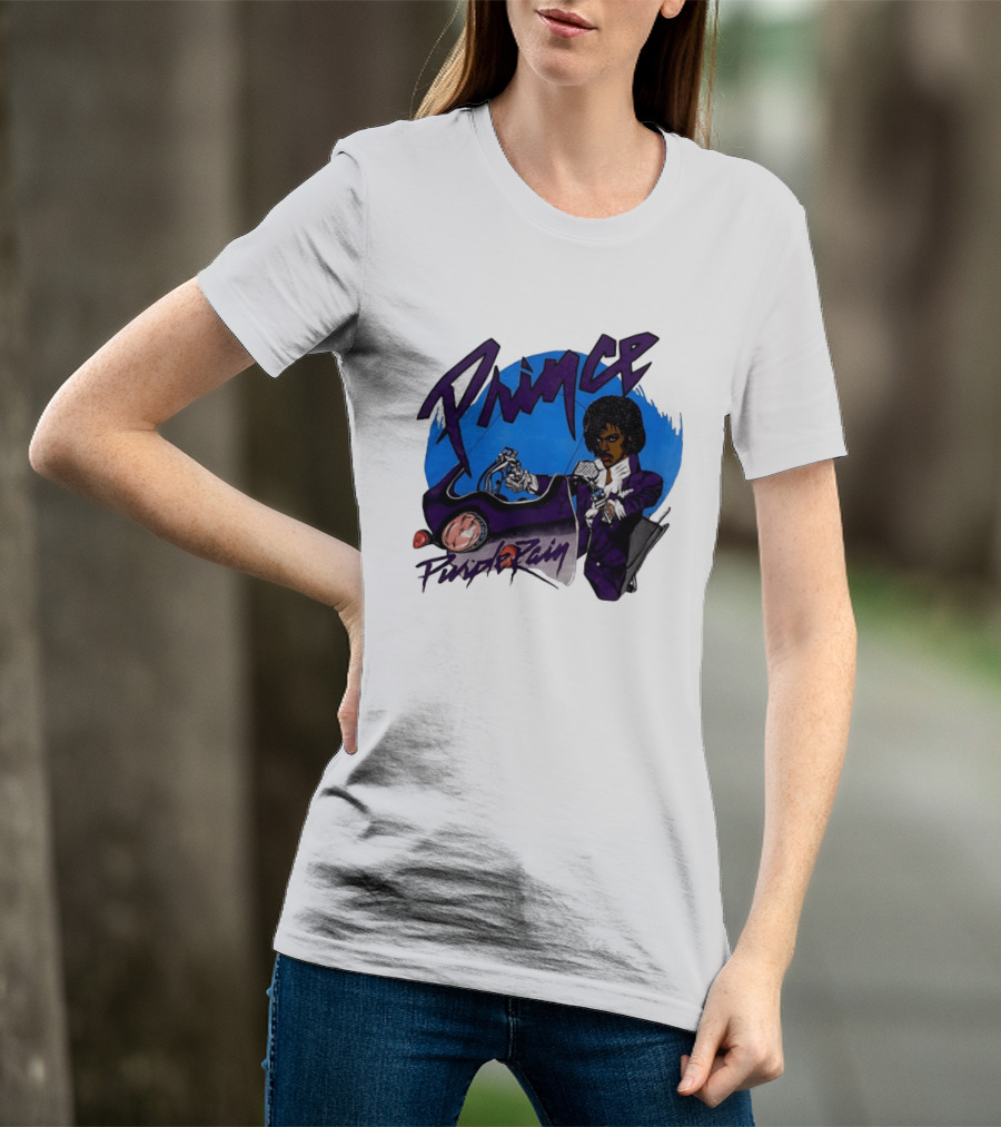 Prince Purple Rain Motorcycle 80s Music T-Shirt