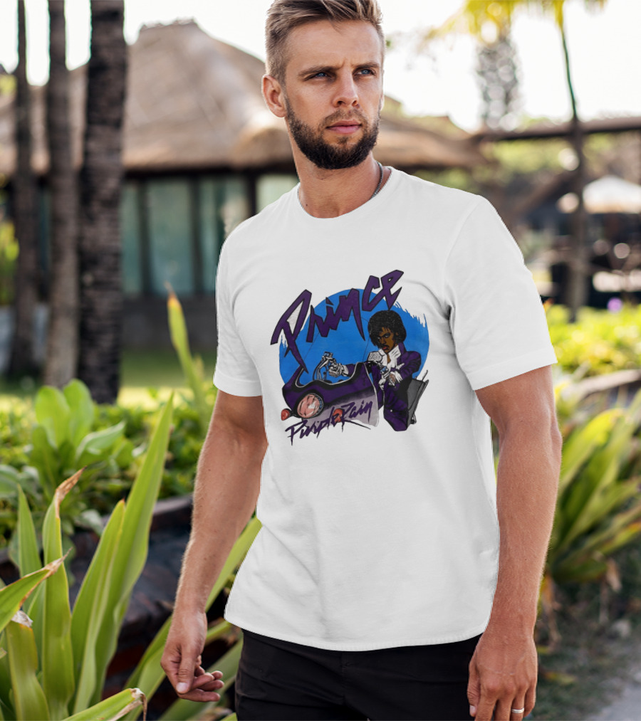 Prince Purple Rain Motorcycle 80s Music T-Shirt