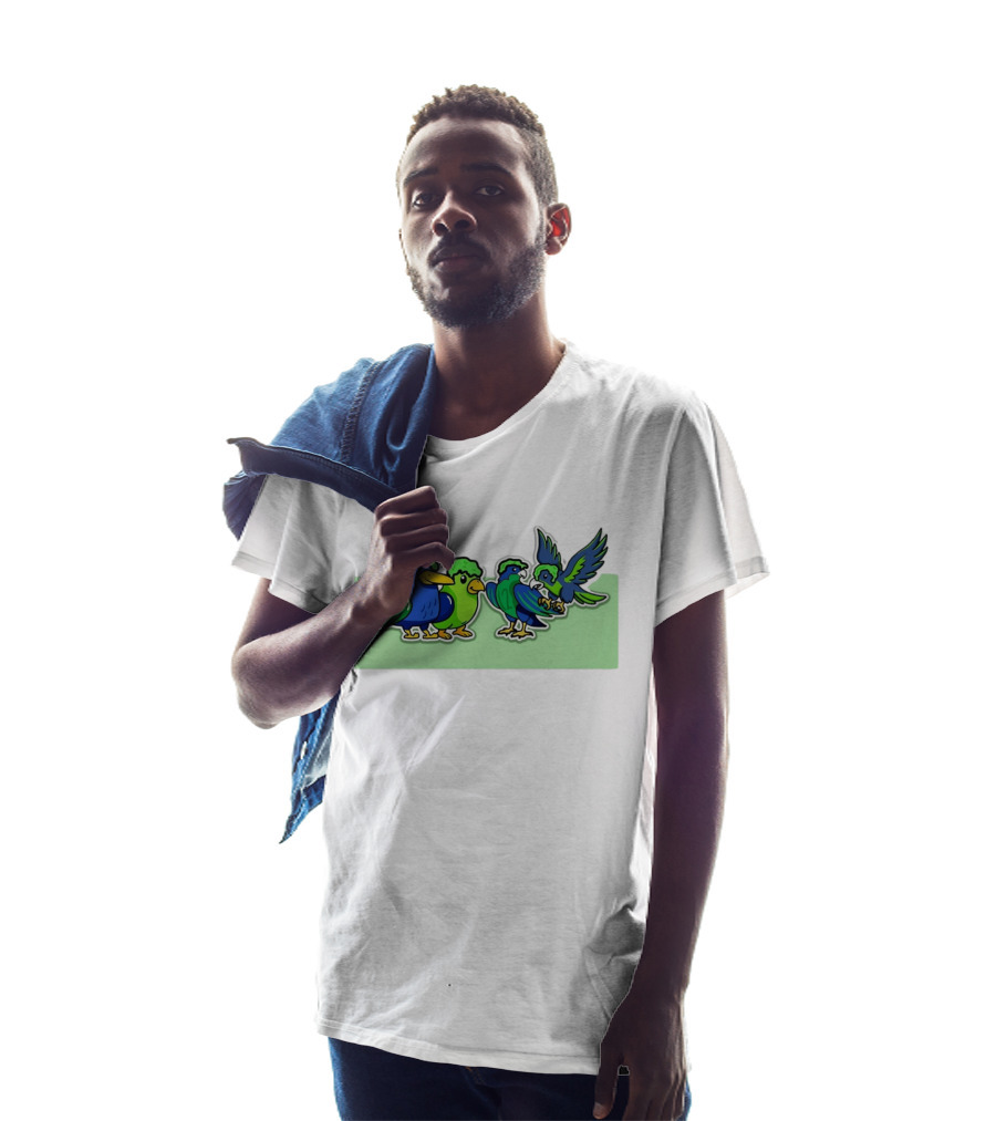 Seattle Seahawks X Nickelodeon NVP Parrot Paint T-Shirt
