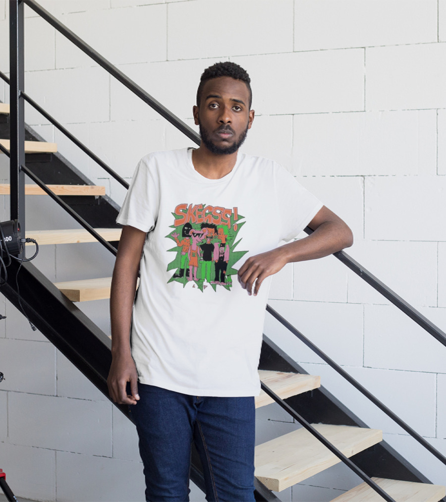 Skegss LSD Irvine Cartoon Characters Green T-Shirt