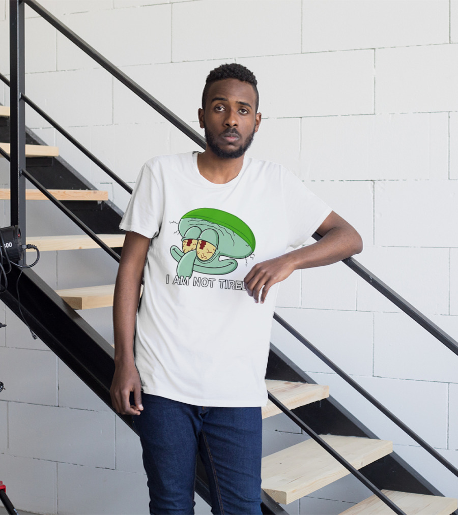 Squidward I Am Not Tired Sleepy Eyes Cartoon T-Shirt