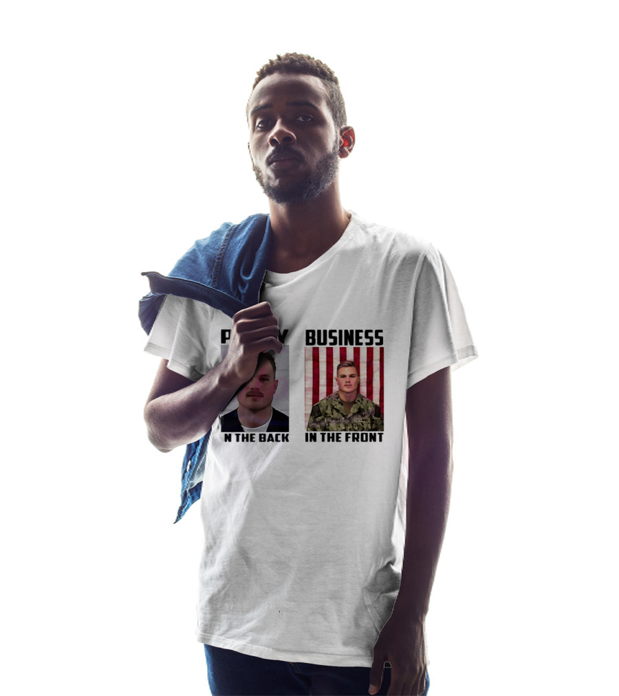 Party In The Back Business In The Front Zach Bryan U.S. Navy T-Shirt