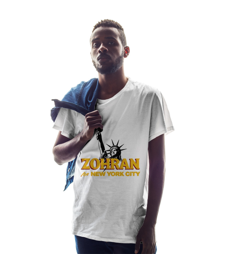 Zohran And Statue Of Liberty New York City Showdown T-Shirt