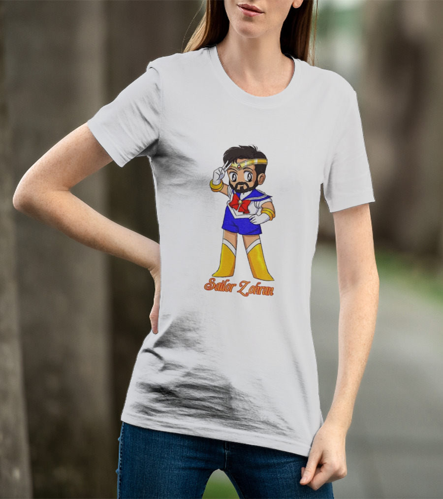 Zohran Mamdani Sailor Moon Sailor Zohran Anime Crossover Meme T-Shirt