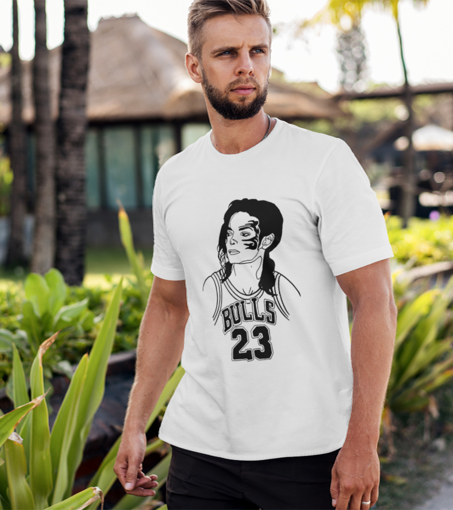 Chicago Bulls 23 Triple Mike Jordan Jackson Tyson Mashup T-Shirt