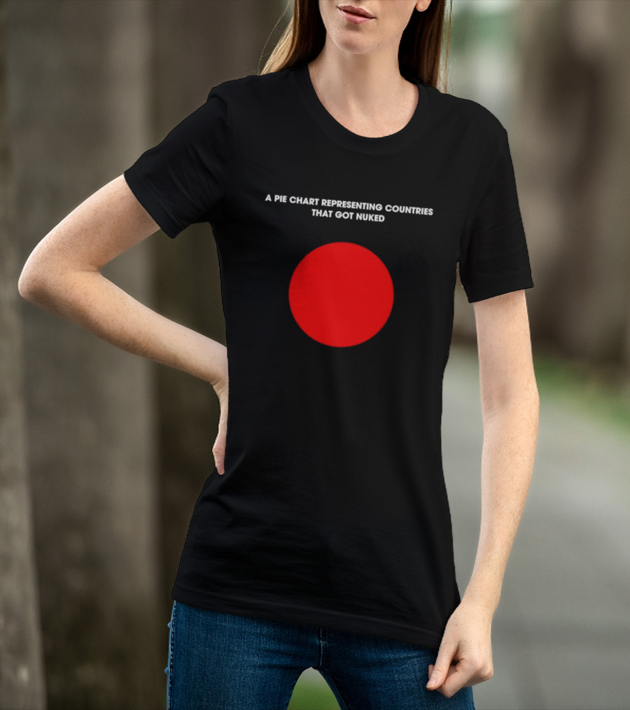 Pie Chart Japan Flag Nuked Countries T-Shirt