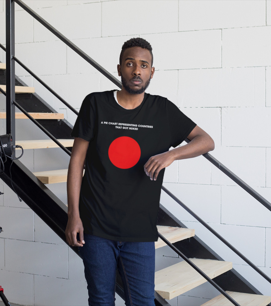 Pie Chart Japan Flag Nuked Countries T-Shirt