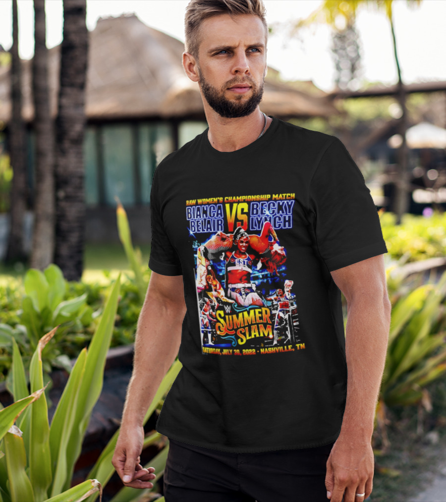 SummerSlam 2022 Bianca Belair Vs Becky Lynch Championship Match T-Shirt