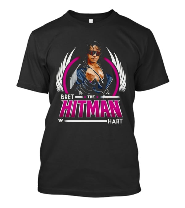 Bret Hart The Hitman Wings WWE T-Shirt