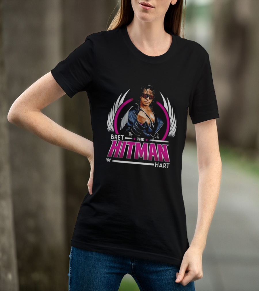 Bret Hart The Hitman Wings WWE T-Shirt
