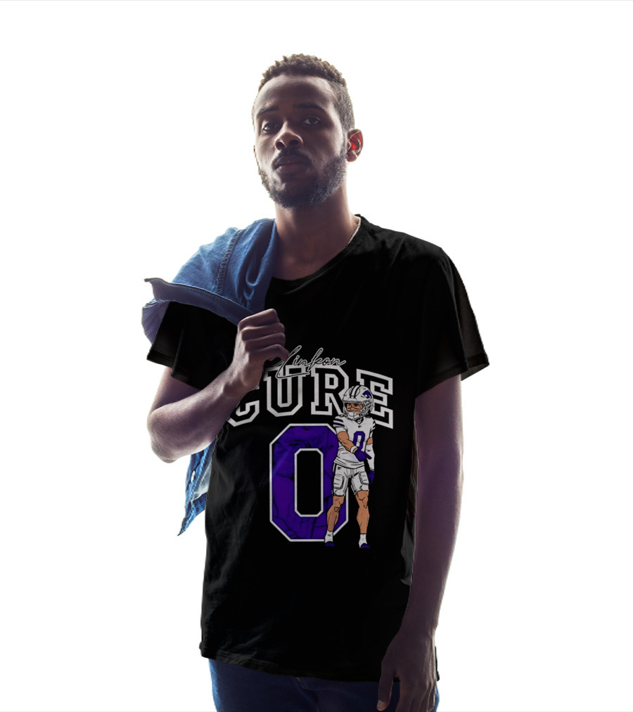 Kansas State University Linkon Cure 0 Football Player T-Shirt