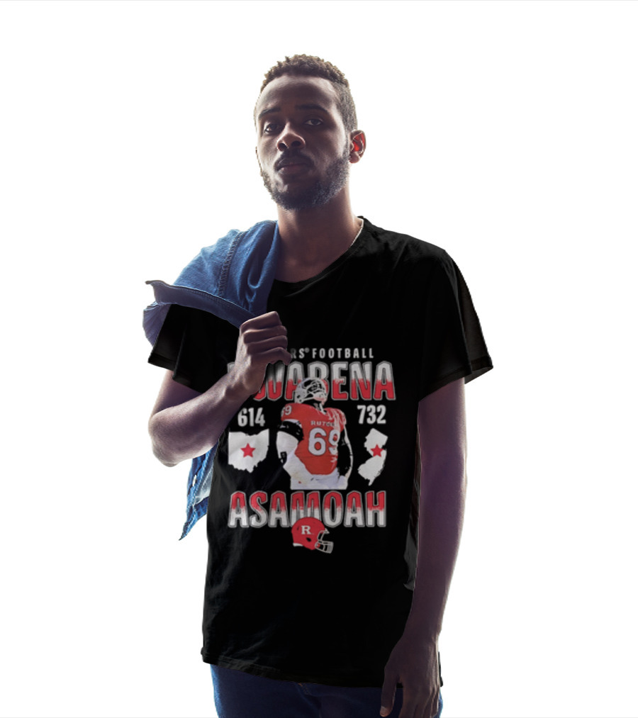 Kwabena Asamoah Rutgers Football 69 Ohio New Jersey 614 732 T-Shirt
