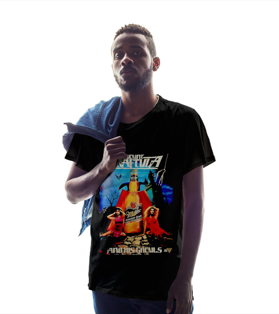 Count Draftula Miller Genuine Draft Beer And His Ghouls T-Shirt