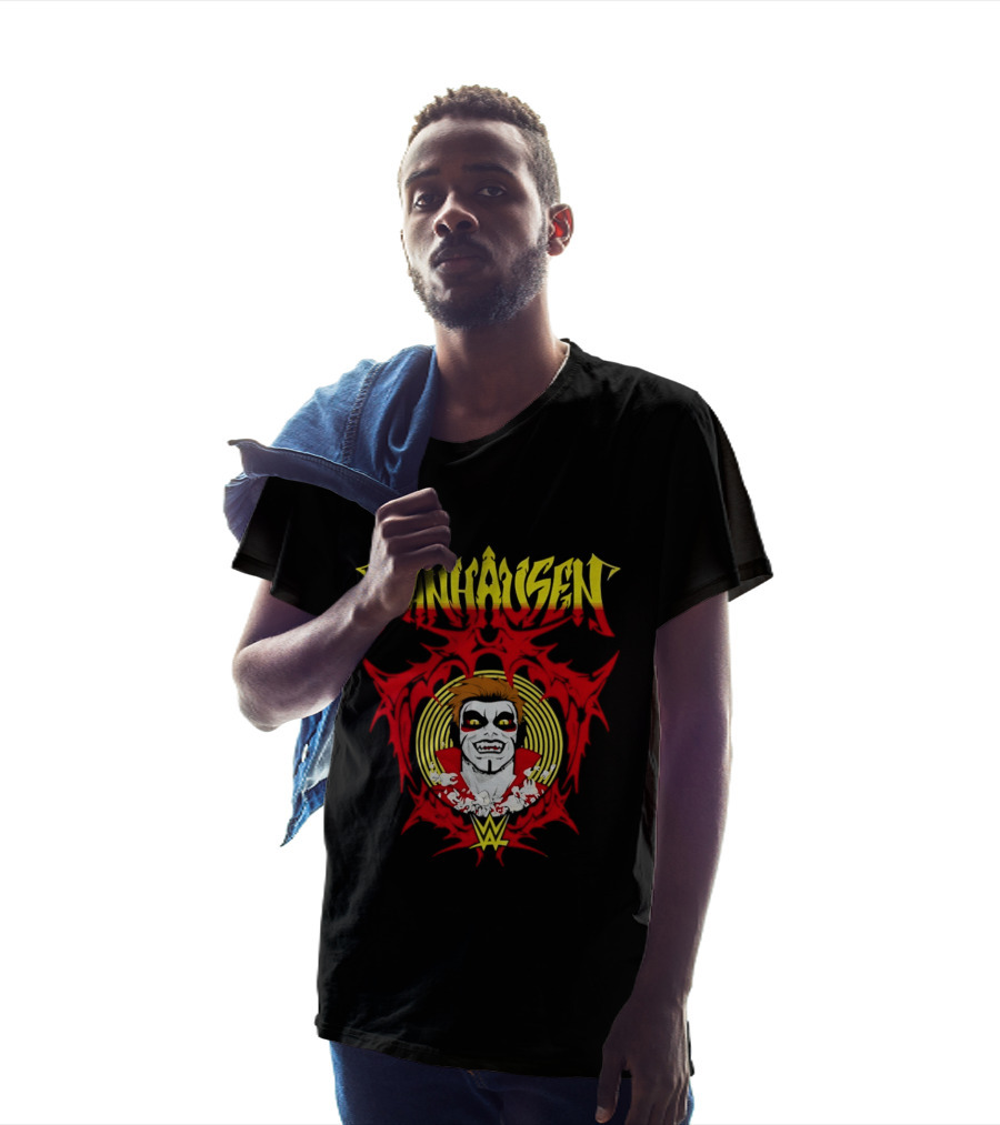 Danhausen WWE Vector Face Paint And Red T-Shirt