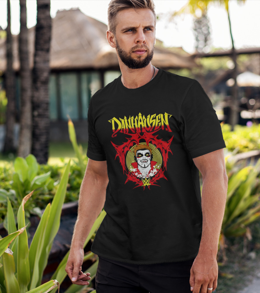 Danhausen WWE Vector Face Paint And Red T-Shirt