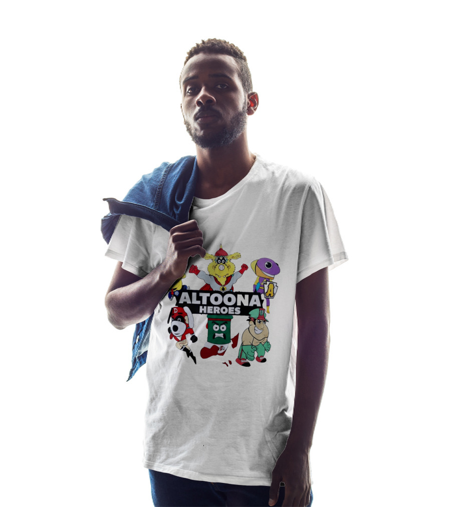 Altoona Heroes Cartoon Characters Collaboration T-Shirt