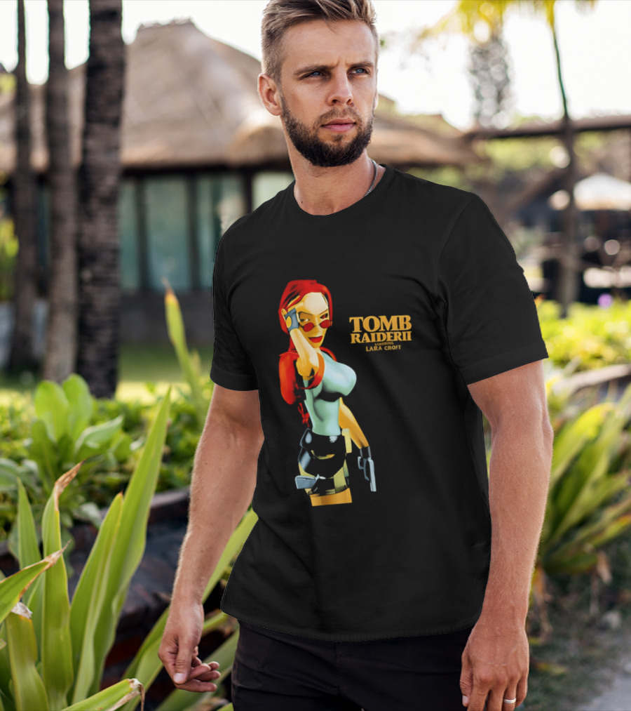 Lara Croft Tomb Raider II Starring Iconic Video Game T-Shirt